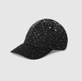 Cappellino da baseball in tessuto GG con cristalli